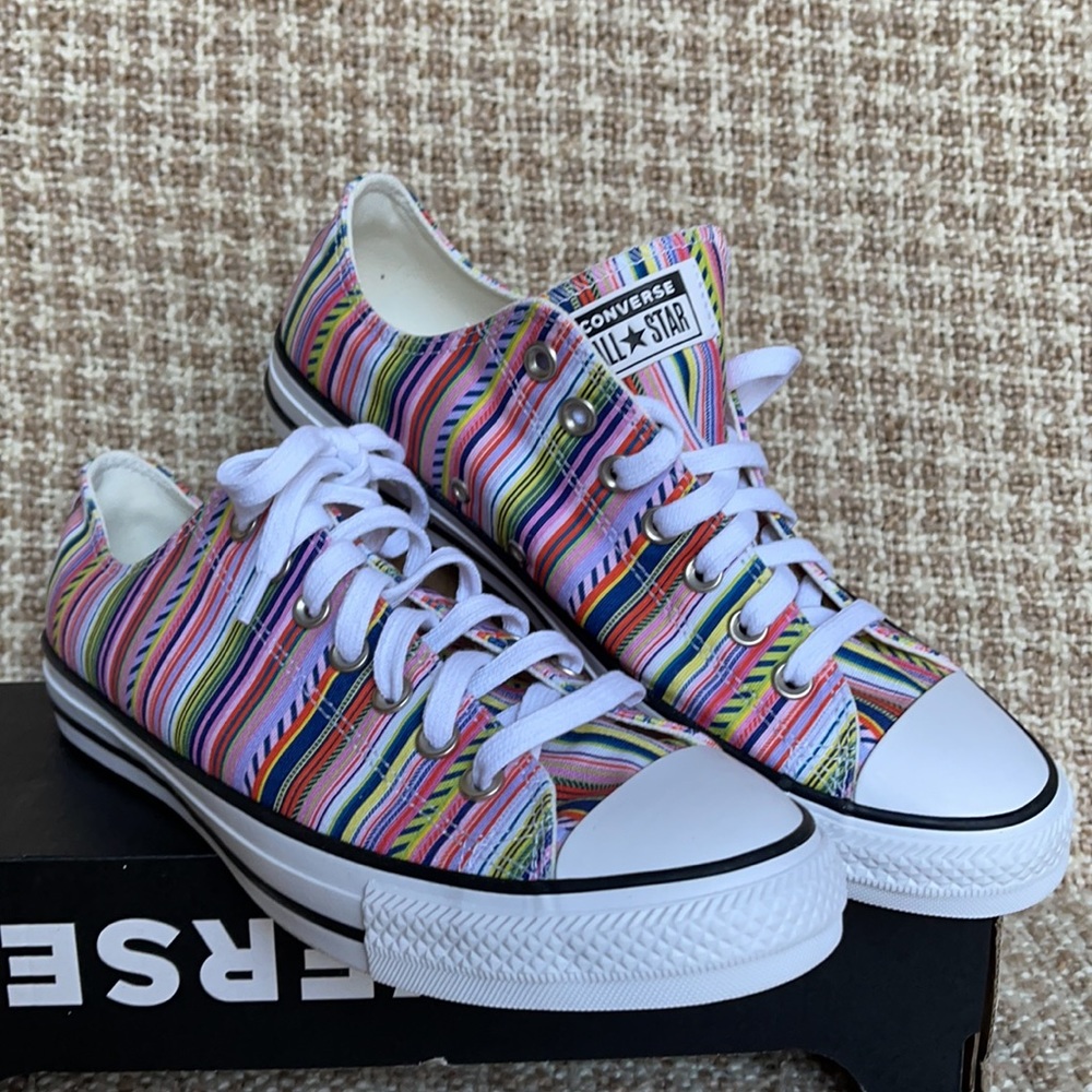 Converse Ctas OX White/Multi/Black MEN`S - Picture 5 of 16